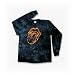 Rolling Stones "Flame Tongue" Long Sleeve Tie-Dye T-Shirt