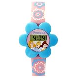 Disney Princess Children's Blue Flower Case Watch #PRS198