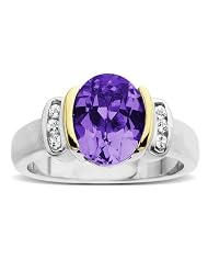 Sterling Silver and 14k Yellow Gold White Topaz