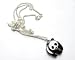 Miniblings Pandabärkette Pandabär Halskette Panda Kette silber 60cm