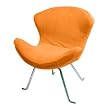 Ultra Soft Wing Chair Tangerine (set of 2) By Walker Edison