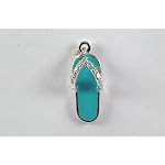 sterling silver flip flop charm