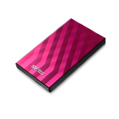 Silicon Power Diamond D10 Portable External Hard Drive - Pink (SP010TBPHDD10S3P)