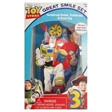 BUZZ LIGHTYEAR TOOTHBRUSH SET - TOY STORY GREAT SMILE ACTION FIGURE TOOTHBRUSH TOY SET