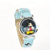 Mickey Mouse Round Wristwatch Wrist Watch Blue