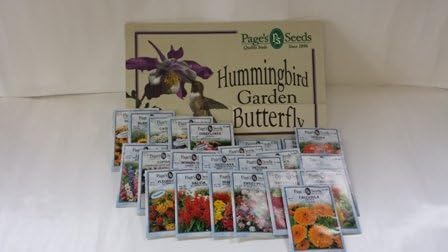 Pages Premium 02BH25PACK Butterfly & Hummingbird 25 Pack Garden Seeds