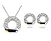 Schmuck : Ninabox-Kreisförmiges Ring-Set mit SWAROVSKI ELEMENTS Kristallen Modeschmuck Dazu noch eine Überraschungsgeschenk. Neu 2-Set SKU: T000089