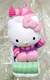 Review Kurt Adler  / Hello Kitty Riding on a Toboggan Christmas Ornament #HK0124