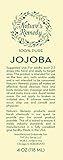 Jojoba Oil for Hair and Skin - 100 Percent Pure Cold Pressed Oil - No Fillers, Dyes or Artificial Ingredients of Any Kind - Made in the USA (1 bottle - 4 oz)