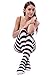Women's Contrast Wide Striped Opaque Tights