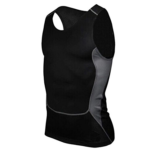 ROPALIA Mens Tight Breathable Sport Vest Fitness Athletic Tank Top
