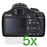 GTMax 5 x Clear LCD Screen Protector Guard for Canon EOS Rebel T3/1100D SLR ....