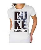 Music Legends by Concord - Duke Ellington - White Ladies Fine Cotton Jersey Tee
