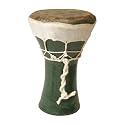 Doumbek, Ceramic, 5"x8", Dark Green