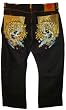 Men's Ed Hardy Jeans Black Denim w/ Stones Available in Several Sizes