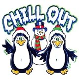Youth Long-Sleeve T-Shirt : Chill Out - Penguins and Snowman