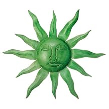 Sun Face Wall Sculpture- Antiqued Finish(16")