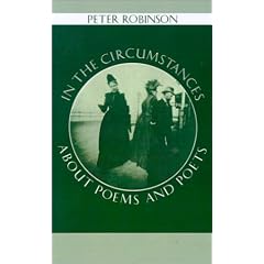 In the Circumstances: About Poems and Poets