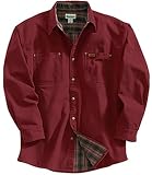 Carhartt Men's Canvas Shirt Jacket - Flannel Lined