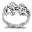 Sterling Silver Ring - Frog - Size: 4-10