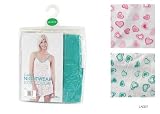 Womens Nightwear 100% Cotton Love Heart Print Vest & Shorts, Various Colours & Sizes [Sleepwear]