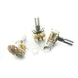HiLetgo 10PCS B50K OHM オーム線形テーパー ロータリー ダブル ポテンショメータ 15MM シャフト6p 帯ナッツ [並行輸入品]