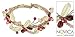 Garnet and rose quartz bracelet, 'Butterfly Bloom'