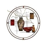 Beautiful Circle Vase Mtl Wall Decor 24w - 22h