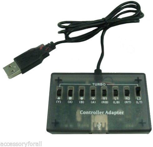 BEST OFFER!!! STOCK SALE!!! Microsoft Xbox 360 Wired Controller to Sony PS3 Console Turbo Adapter Converter in Video Games