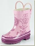 Sweet Potatoes - Kid's Pink Purple Floral Rain Boots
