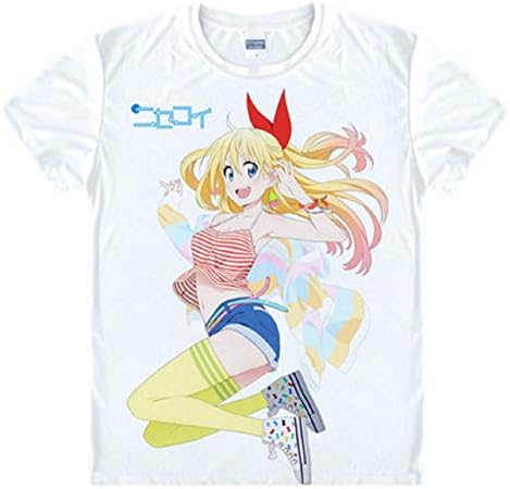 Nisekoi Ichijyo Raku Kosaki Chitoge Short-Sleeved T-Shirt Cosplay Costume