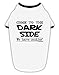 TooLoud Come to The Dark Side - Cookies Cotton Dog Shirt White with Black Medium