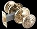2 3/4 inch Bright Solid Brass - Raised Privacy Set