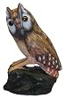 Owl - hand painted soapstone, hand carved