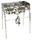 Eastman Outdoors 90120 Gourmet Stainless Steel Double Burner
