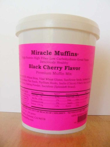 Miracle Muffins Mix - Black Cherry - Make 12 36 muffins - Xylitol by Miracle Muffins