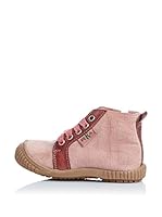 PEKIS Zapatillas abotinadas Lona Tintada (Rosa)