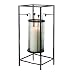 Global Views Open Cube 20-Inch Wall Hurricane Candle Lantern, Small