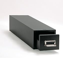 Buddy Products 1 Drawer Card File, Steel, 3 x 5 Inches, Black (1335-4)