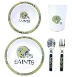 New Orleans Saints NFL 5 Piece Childrens Dinner Set