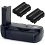 Sigma PG-21 Power Grip / Vertical Shutter Release for SD14 Digital SLR Camera With 2 Replacement BP-21 Batteries (3400 mAh Total)
