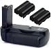 Sigma PG-21 Power Grip / Vertical Shutter Release for SD14 Digital SLR Camera With 2 Replacement BP-21 Batteries (3400 mAh Total)