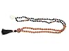 Promoting Self-confidence- Rudraksha Mala Beads Black Agate 108 Shani Mala Prayer Necklace, Gift Idea