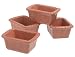Reco International Romertopf Mini Bread Bakers, Set of 4, Clear Glaze