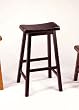 29"H Gaucho Black Finish Stool By Acme Furniture