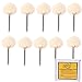 ZFE Mounted Cotton Buffs Polishing Wheel For Dremel Rotay Tools Pack of 10Pcs