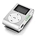 E-XUJING Mini USB Clip MP3 Player LCD Screen Support 32GB Micro SD TF Card Silver