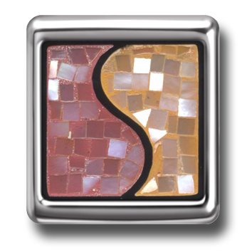 Edelstahlschmuck mit Mosaik-Motiv, für Anhänger, Schlüsselanhänger und (Uhr-)Armbänder