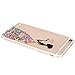 iPhone 6 Case, iPhone 6s Case,JAHOLAN TPU Silicone Gel Soft Clear Case Cover for Iphone 6 6S - Black Colorful Apple Butterfly Girl