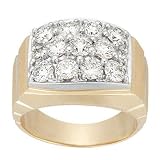 Men's Diamond Cluster Ring 3ctw